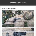 Vente Beretta 92FS