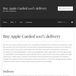 Buy Carded Apple 100% delivery