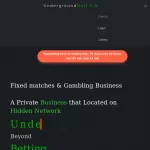 Fixed Match | UndergroundHell 2.0 | Private business [ opportunities are few but valuable ]